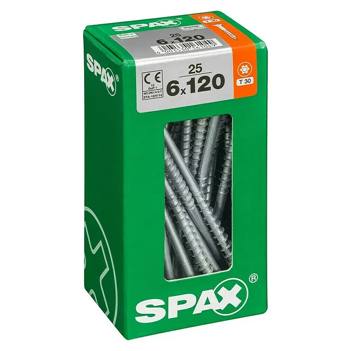 Spax T-Star plus Universalschraube - Ø x L: 4,5 x 40 mm, T-Star plus, 175 Stk. - Linke Seitenansicht