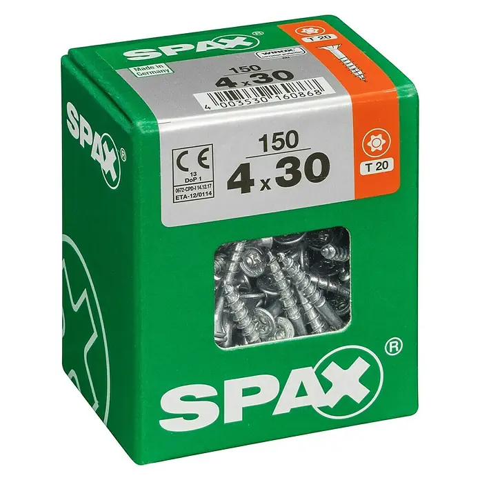 Spax Univerzalni vijak T-Star plus - Ø x D: 4,5 x 40 mm, T-Star plus, 175 kom. - Pogled s lijeve strane