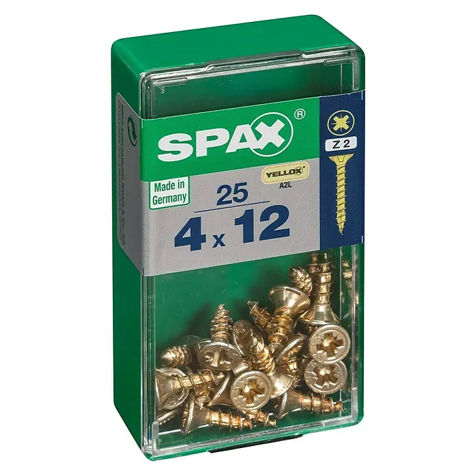 Spax Univerzalni vijak - 4,5 x 40 mm, Djelomični navoj, 175 kom. - Pogled s lijeve strane