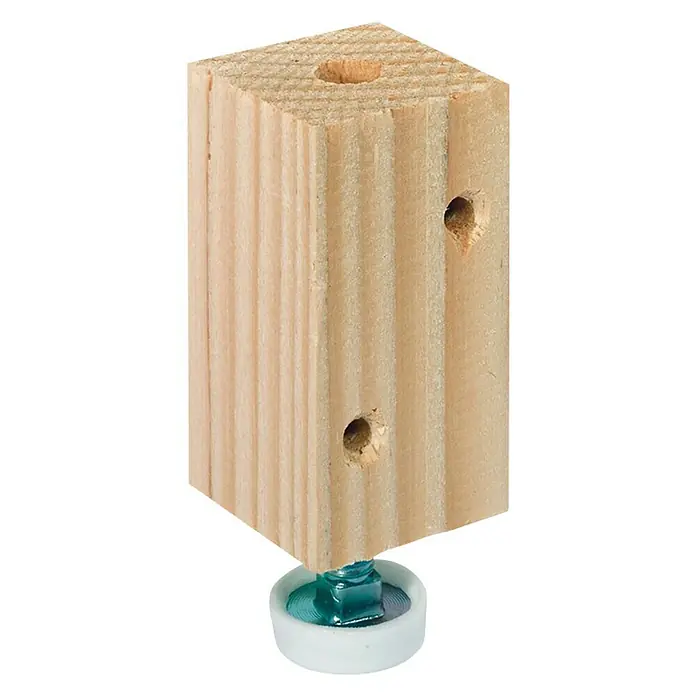 Stabilit Sockelverstellfuß - L x B x H: 34 x 34 x 55 mm - Vorderansicht