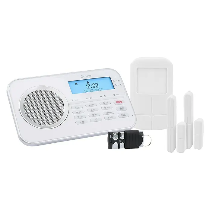 Olympia Protect Set alarmnog sustava 9868 - Prikladno za: 32 senzora, Plug & Play postupak, Radijska veza - Pogled sprijeda