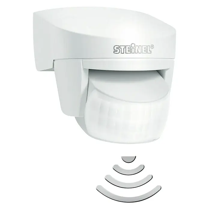 Steinel Bewegungsmelder IS 140-2 Z-Wave - Weiß, Reichweite ca.: 14 m, Erfassungsbereich: 140 °, Passend für: Abus Smart Friends System - Vorderansicht