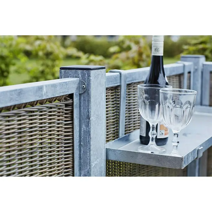 Plus Sichtschutzelement Cubic - 90 x 90 cm, Gerade, Polyrattan - Detailaufnahme