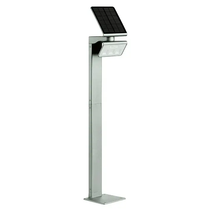 Steinel XSolar [SI] Sensor-LED-Außenwegeleuchte [SI] GL-S - 1,2 W, Srebrne barve, Višina: 117,8 cm - Pogled pod kotom