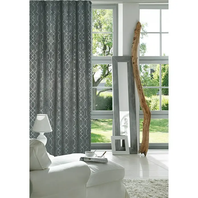 Elbersdrucke Verdunkelungsvorhang Equinox - 140 x 255 cm, 100 % Polyester, Anthrazit - Stimmungsaufnahme