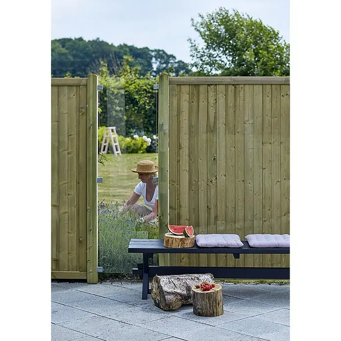 Plus Sichtschutzelement Futura Klar - 55,4 x 176 cm, Glas, Transparent - Stimmungsaufnahme