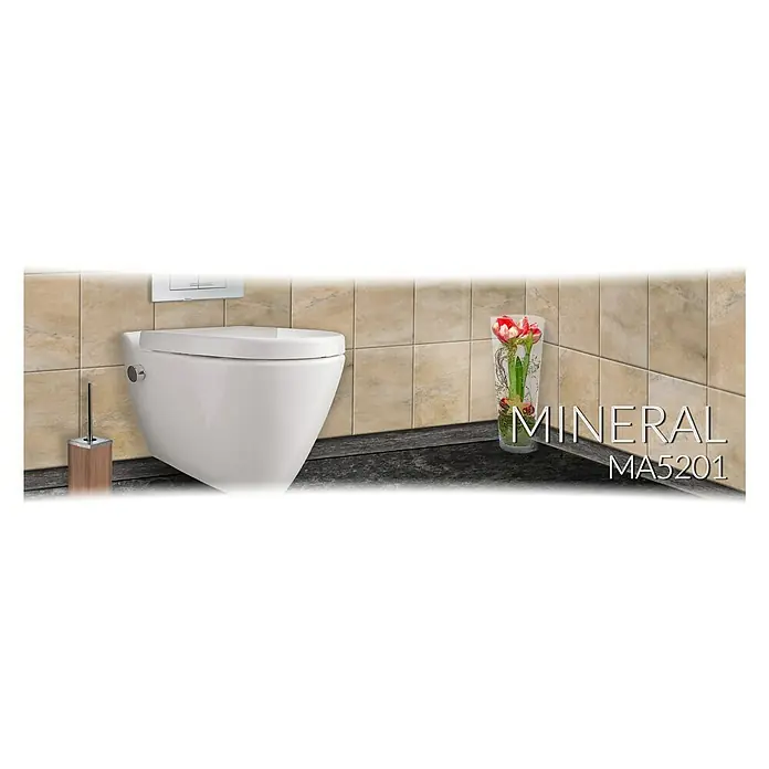 Wand-Dusch-WC Mineral - Spülrandlos, Ohne Spezialglasur, Spülform: Tief, WC Abgang: Waagerecht, Weiß - Stimmungsaufnahme