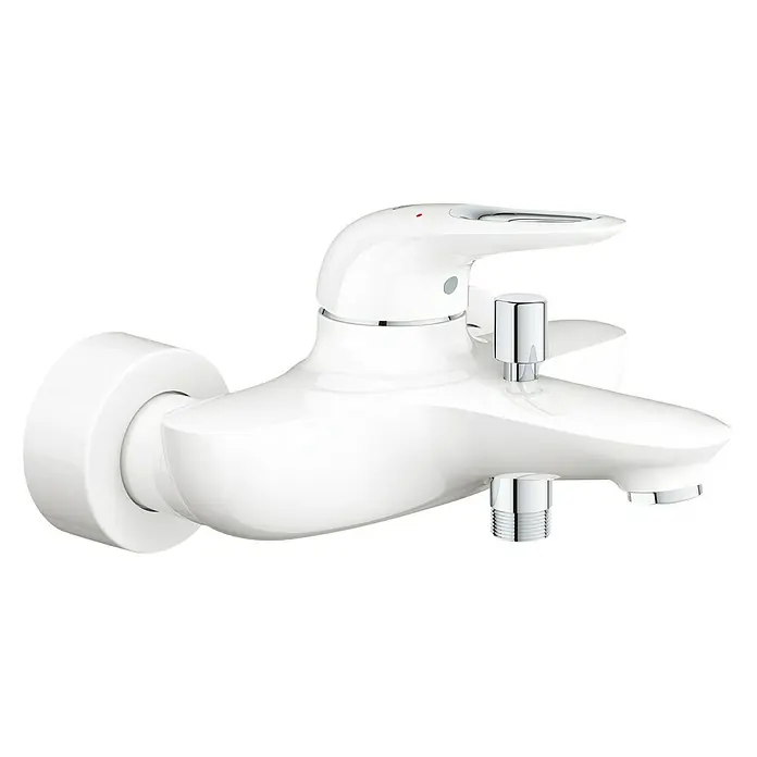Grohe Eurostyle Badewannenarmatur - Weiß, Glänzend - Vorderansicht