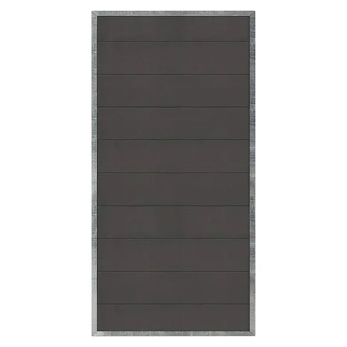 Plus Sichtschutzelement Futura - 90 x 180 cm, Schiefergrau - Vorderansicht