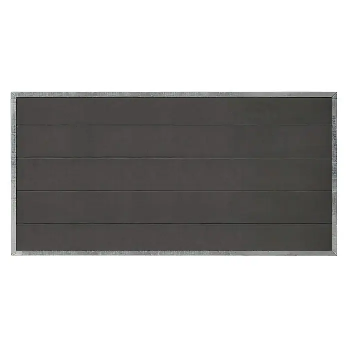 Plus Sichtschutzelement Futura - 180 x 91 cm, Schiefergrau - Vorderansicht
