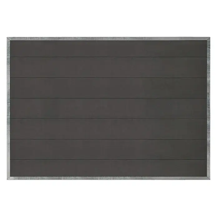 Plus Sichtschutzelement Futura - 180 x 127 cm, Schiefergrau - Vorderansicht