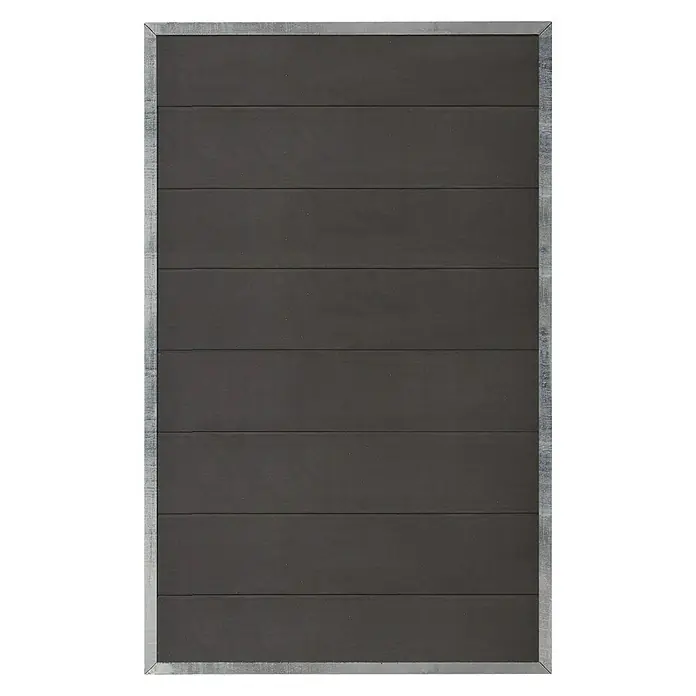 Plus Sichtschutzelement Futura - 90 x 145 cm, Schiefergrau - Vorderansicht