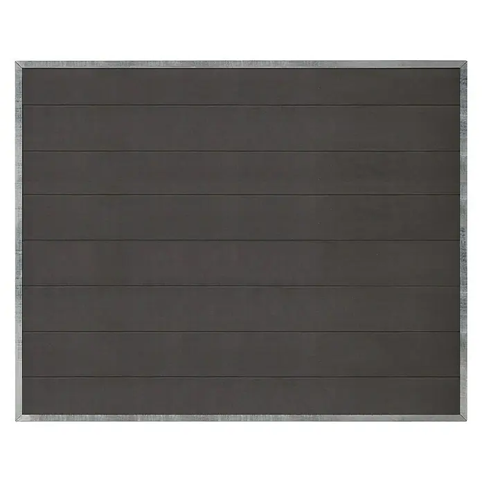 Plus Sichtschutzelement Futura - 180 x 145 cm, Schiefergrau - Vorderansicht