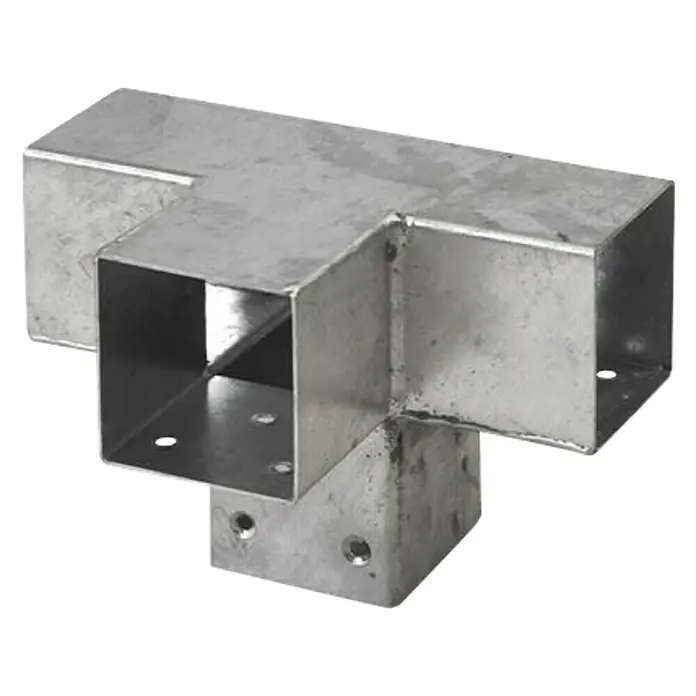 Plus Verlängerungsbeschlag Cubic - Ausführung: Doppelt, Geeignet für: Holzpfosten 7 x 7 cm