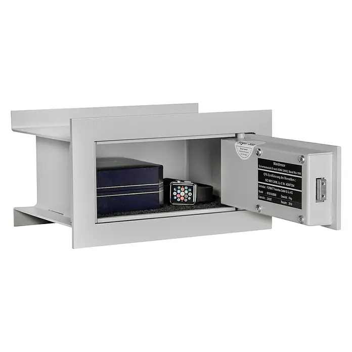 Format Wandtresor WB 1 - Doppelbart-Hochsicherheitsschloss, L x B x H: 200 x 300 x 166 mm - Detailaufnahme