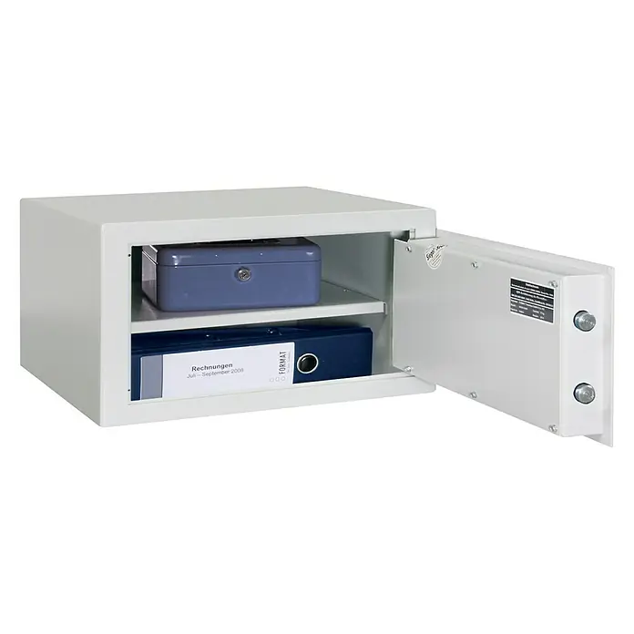 Format Möbeleinsatztresor F 1 - L x B x H: 375 x 380 x 190 mm, Doppelbart-Hochsicherheitsschloss, 23 l - Detailaufnahme