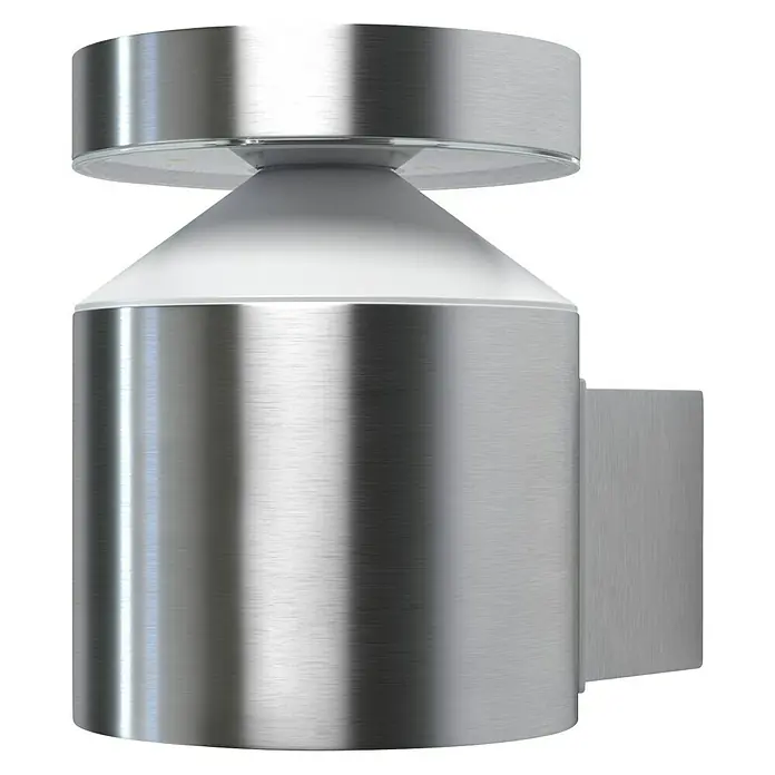 Ledvance LED-Außenwandleuchte Wall - 6 W, 13,8 x 10,2 x 13,5 cm, Edelstahl, IP44 - Ansicht von oben