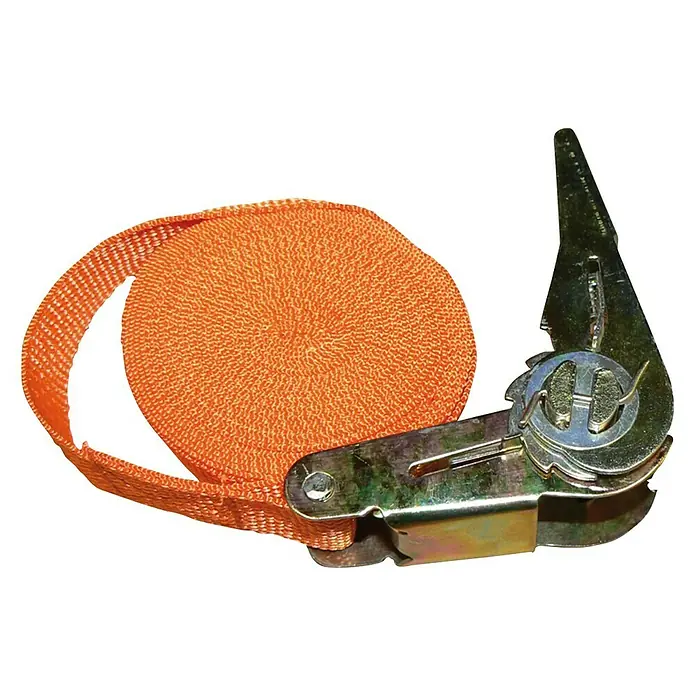 Correa de amarre con trinquete - L x An: 5 m x 25 mm