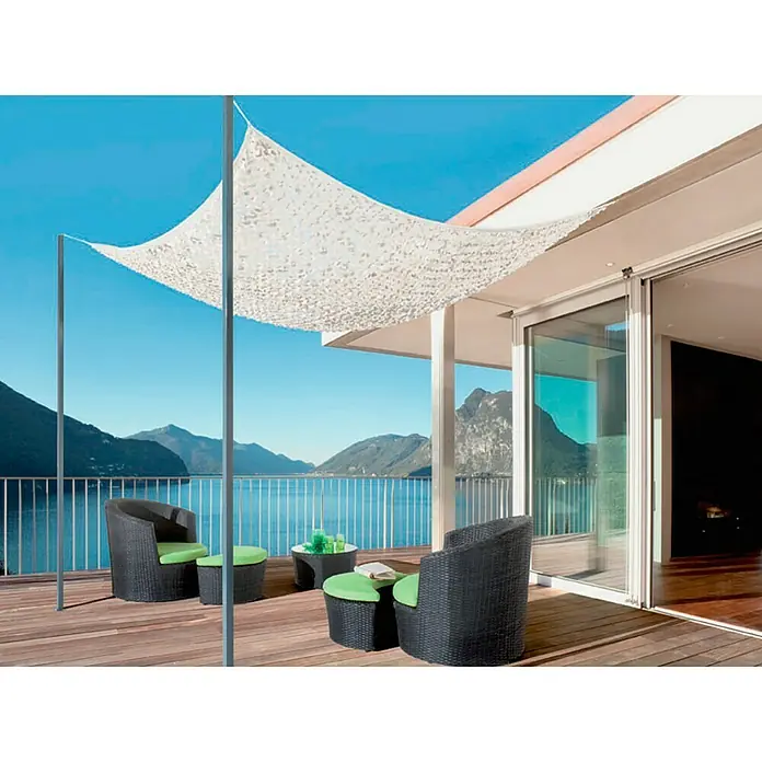 Nortene Toldo vela Sahara - L x An: 3 x 4 m, Gris/Blanco