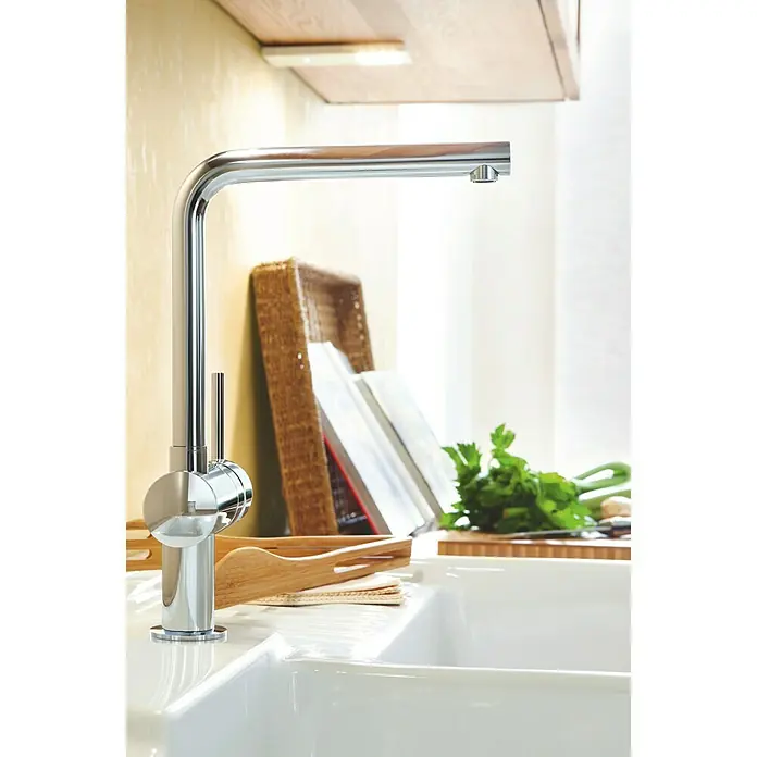 Grohe Spültischarmatur Minta - Chrom, Glänzend, Hoher Auslauf - Stimmungsaufnahme