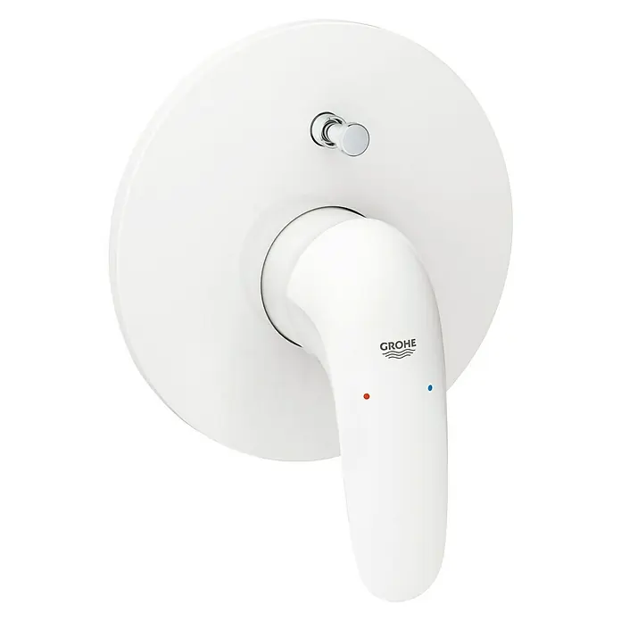 Grohe Eurostyle Solid UP-Badewannenarmatur - Weiß, Glänzend - Vorderansicht