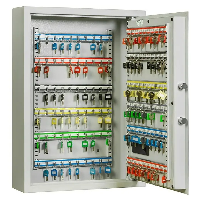 Format Schlüsselschrank SLE 120 - Elektronisches Zahlenschloss, L x B x H: 130 x 460 x 630 mm - Detailaufnahme