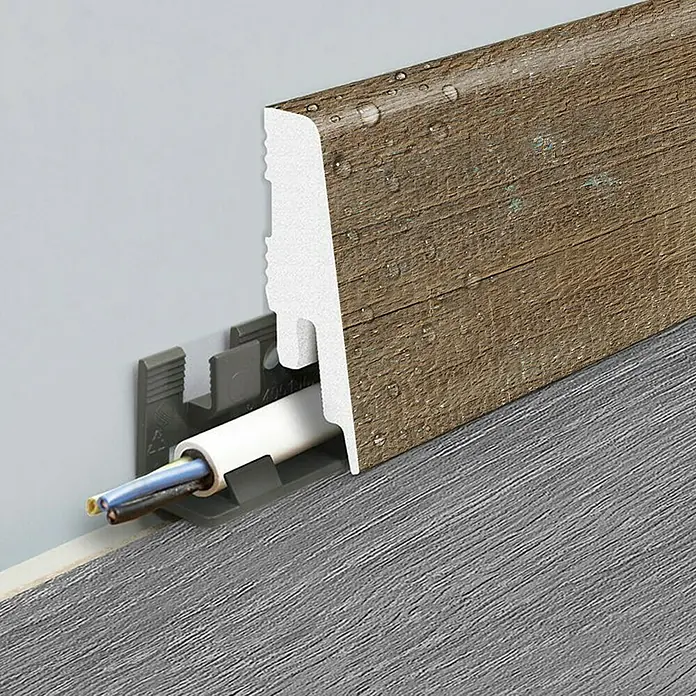 LOGOCLIC Podna kutna lajsna K58 C Fresh Breeze - 2,4 m x 18 mm x 58 mm, Ravni oblik - Detaljan prikaz