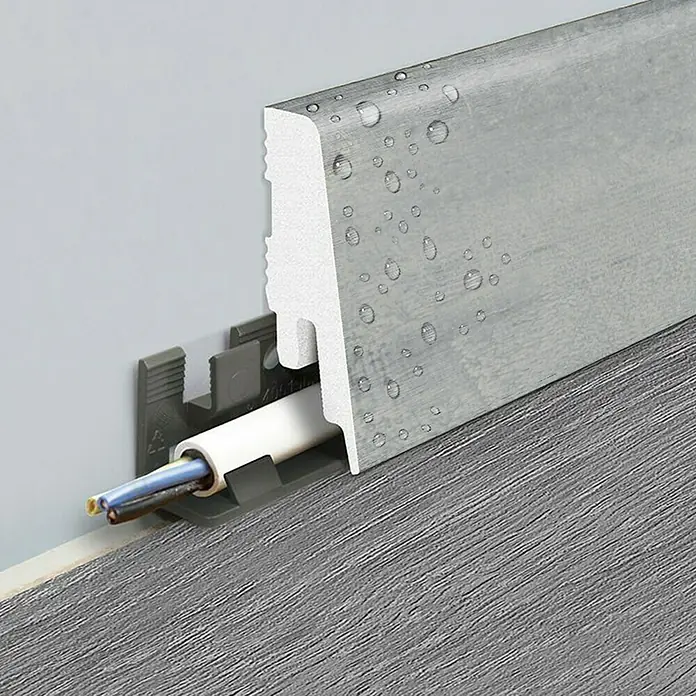 LOGOCLIC Podna kutna lajsna K58 C Pebble Stone - 2,4 m x 18 mm x 58 mm, Ravni oblik - Detaljan prikaz