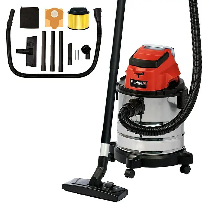 Einhell Power X-Change Akku-Nass-Trockensauger TC-VC 18/20 Li S - 18 V, Ohne Akku, Behältervolumen: 20 l
