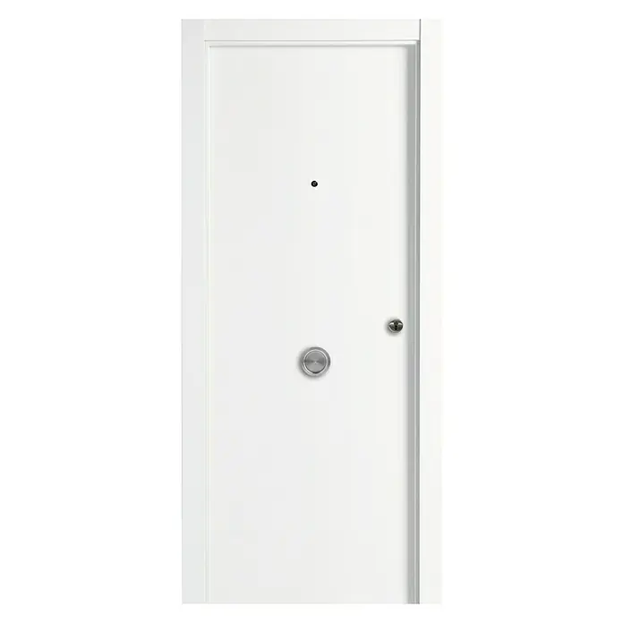 Solid Elements Puerta de entrada interior Blindada - 82,5 x 203 cm, Izquierda, Blanco lacado
