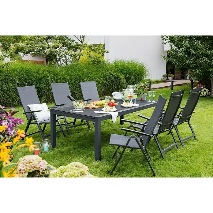 Sunfun Maja Vrtni stol Maja XL - D x Š: 280 x 100 cm, Sigurnosno staklo