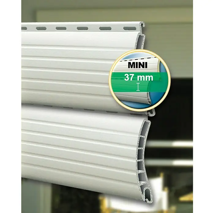 Schellenberg Rollladenprofil Mini - L x H: 180 x 3,7 cm, Geeignet für: Rollladen-Mini-Systeme, Grau