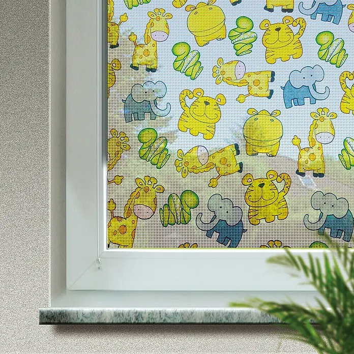 Schellenberg Insect Stop Mosquitera para ventana Junior - An x Al: 130 x 150 cm, Multicolor, Fijación por velcro