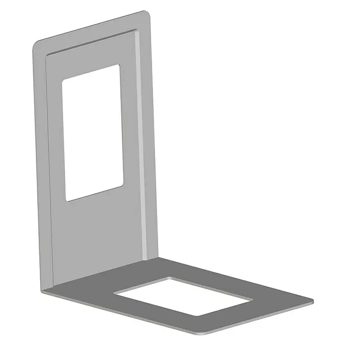 Element System Stalak za knjige - 12 x 13 cm, 4 kom, Bijelo-aluminij