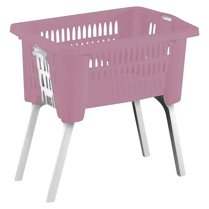 Cesta para la ropa - Patas plegables, Plástico