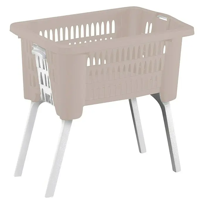 Cesta para la ropa - Patas plegables, Plástico