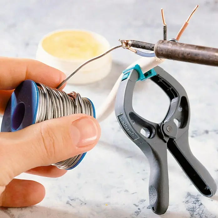Wolfcraft Pinza con resorte Microfix - Anchura de sujeción: 30 mm