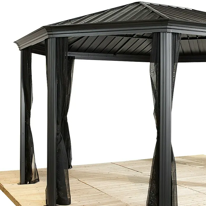Sojag Pavillon Komodo 12 x 18 - 363 x 546 x 284 cm, Anthrazit - Detailaufnahme