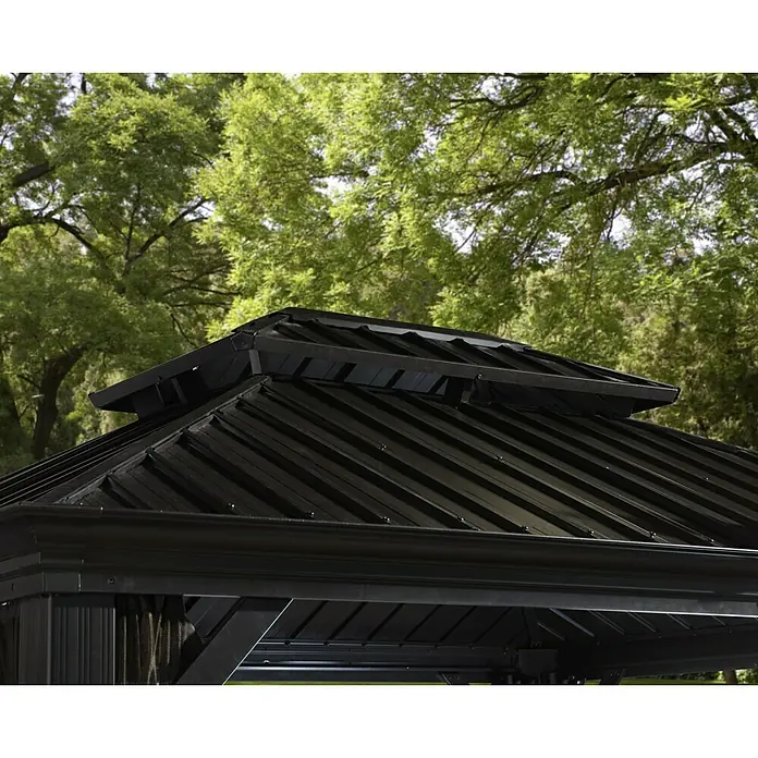 Sojag Pavillon Messina 10 x 12 - 298 x 363 x 291 cm, Anthrazit - Detailaufnahme