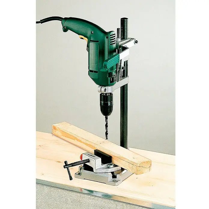 Wolfcraft Bohrmaschinenhalter - L x B x H: 160 x 230 x 500 mm, Hub: 60 mm - Anwendungsbeispiel