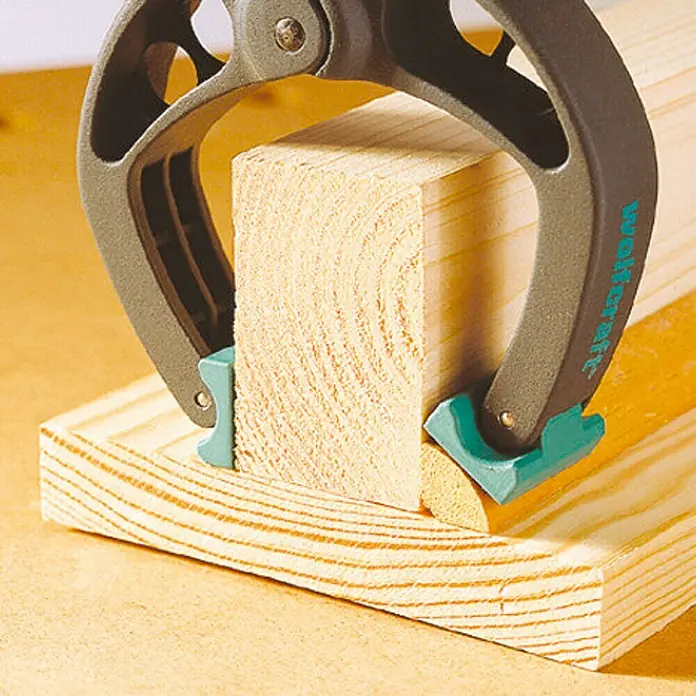 Wolfcraft Federzwinge FZ 40 - Spannweite: 40 mm, Kunststoff - Anwendungsbeispiel
