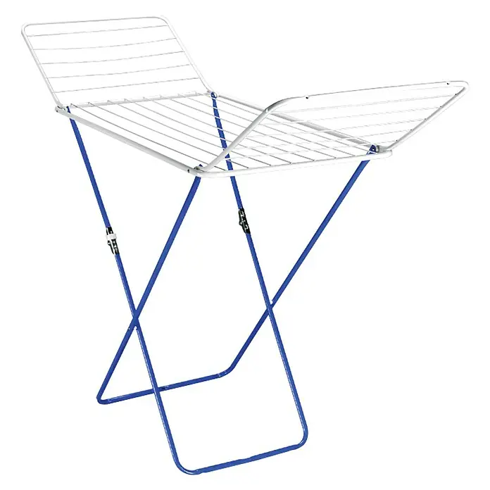 Tendedero con alas Jolly - L x An x Al: 180 x 55 x 93 cm, Blanco - Vista angular