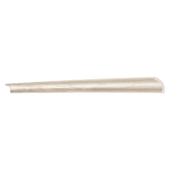 Decosa Randleiste Helsinki - 1 m x 24 mm x 24 mm, Esche Weiß - Draufsicht