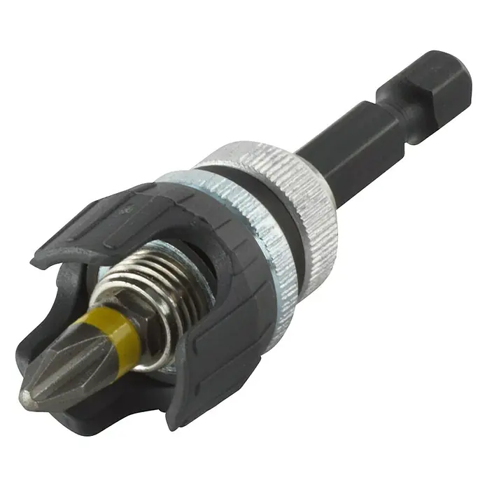 Wolfcraft Portabrocas de cambio rápido 4055000 - Hexágono ¼'' - Vista angular