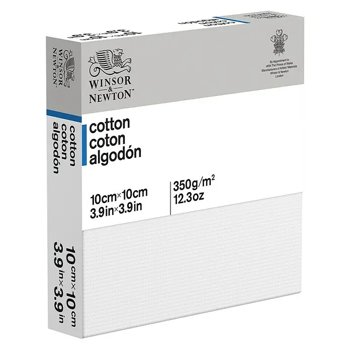 Winsor & Newton Classic Keilrahmen Artist Gallery Canvas - 10 x 10 x 1,9 cm, Baumwolle, 3-fach grundiert - Vorderansicht