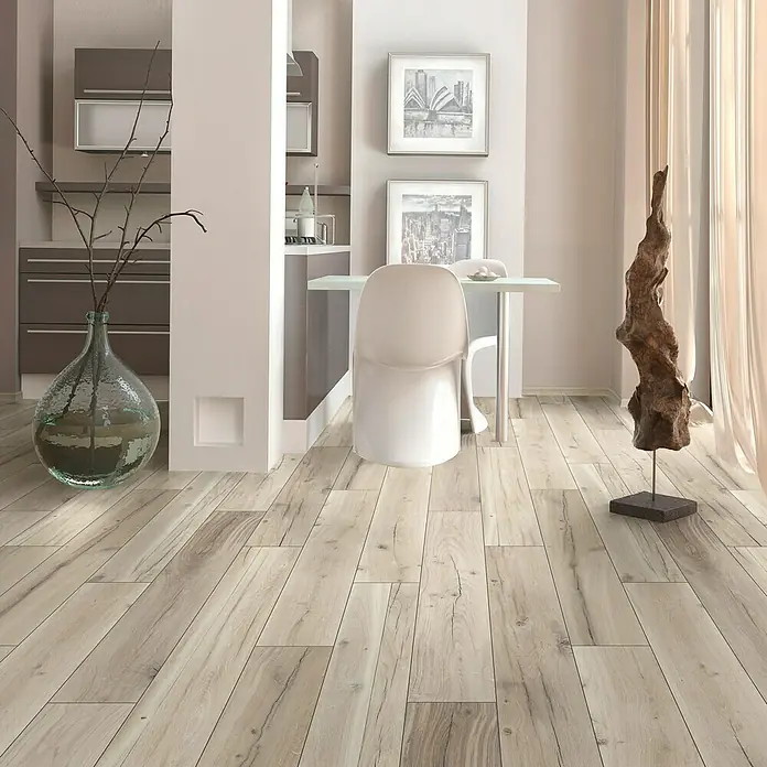 LOGOCLIC Hartvinylboden Element Raindrop - 1.280 x 192 x 4 mm, Landhausdiele - Stimmungsaufnahme