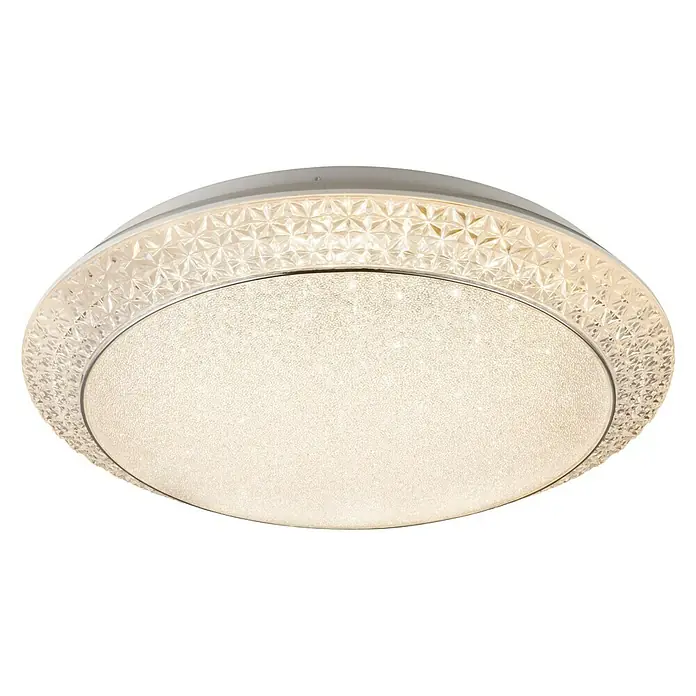 Globo LED-Deckenleuchte rund Ronja - 40 W, Ø x H: 510 mm x 12 cm, Tageslichtweiß - Ansicht von unten