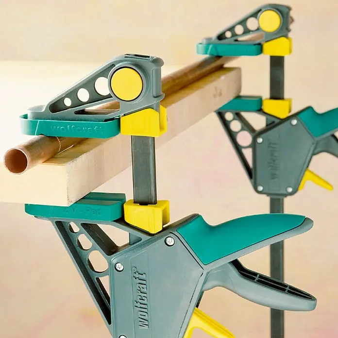 Wolfcraft Jednoručna stega PRO 915/100 - Raspon: 915 mm, Stezna snaga: Do 1.200 N, Dužina do izljeva: 100 mm