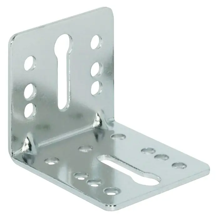 Stabilit Schwerlast-Winkelverbinder vernickelt - L x B x H: 55 x 50 x 45 mm, Stahl, Inhalt: 1 Stk.