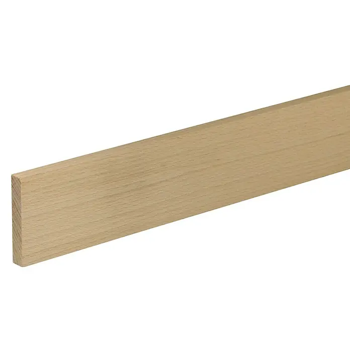 Profiles and more Rechteckleiste - 0,95 m x 60 mm x 10 mm, Buche, Unbehandelt
